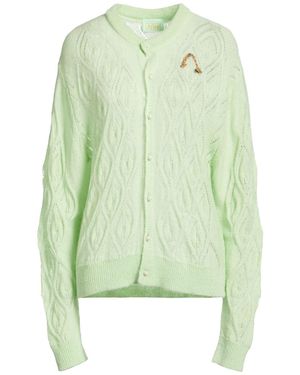 Aries Light Cardigan Acrylic, Mohair Wool, Nylon - Green