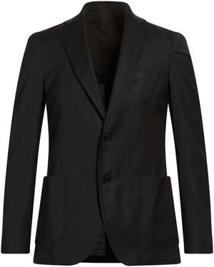Tombolini Blazer Virgin Wool, Viscose, Elastane - Black