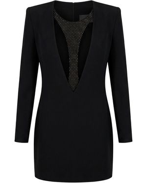 John Richmond Mini Dress Viscose, Cotton - Black