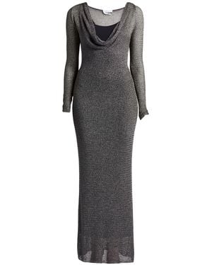Blumarine Maxi Dress Polyamide, Elastane - Gray