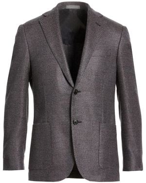 Corneliani Blazer Virgin Wool, Silk - Black