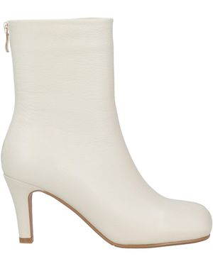 NORA New York Ivory Ankle Boots Leather - White