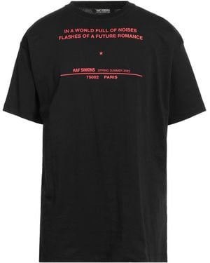 Raf Simons Camiseta - Negro