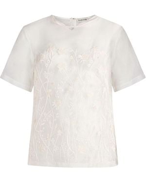 P.A.R.O.S.H. Ivory Top Silk - White