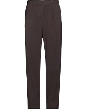 Hevò Dark Pants Polyester, Virgin Wool, Elastane - Gray