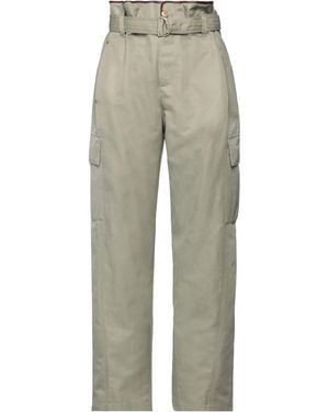 Brunello Cucinelli Trousers Cotton, Ramie, Soft Leather - Grey