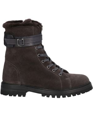 Eleventy Ankle Boots Leather - Black