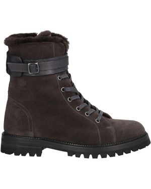 Eleventy Ankle Boots Leather - Black