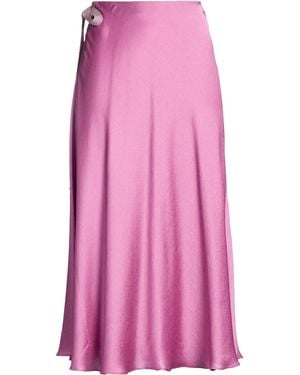Agnona Midi Skirt Acetate, Silk - Pink