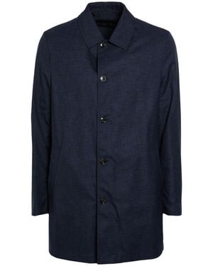Tombolini Overcoat & Trench Coat Virgin Wool - Blue