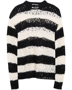 Palm Angels Sweater Wool, Polyester, Mohair Wool - Black