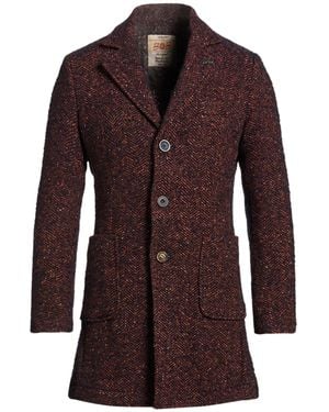 Bob Coat Synthetic Fibres, Wool, Silk, Alpaca Wool, Polyamide - Brown