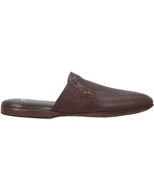 Moreschi Chocolate House Slipper Leather - Brown