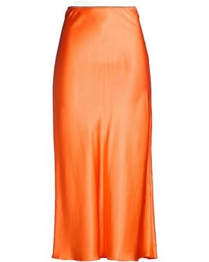 Roberto Collina Midi Skirt Silk, Elastane - Orange
