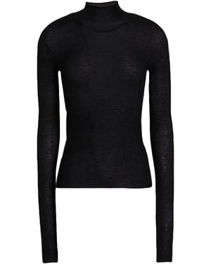 Versace Turtleneck Cashmere, Silk - Black