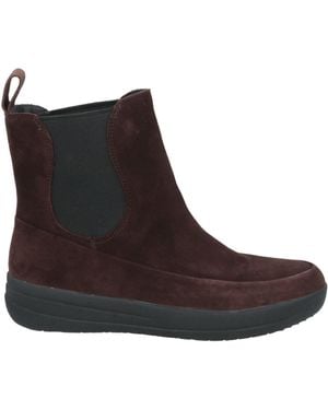 Fitflop Ankle Boots Leather, Elastic Fibres - Brown