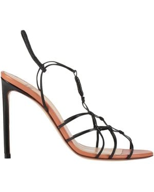 Francesco Russo Sandals Leather - Black