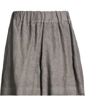 120% Lino Shorts & Bermuda Shorts - Grey