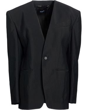 Mugler Blazer Viscose, Virgin Wool - Black