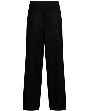 Giorgio Armani Trousers Virgin Wool - Black