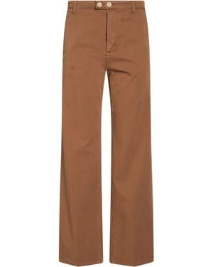 .., merci italia Light Pants Cotton, Elastane - Brown