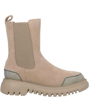 Tosca Blu Ankle Boots Leather, Textile Fibers - Brown