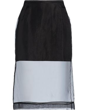David Koma Midi Skirt Silk - Black