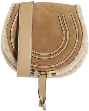 Chloé Camel Cross-Body Bag Leather - Natural