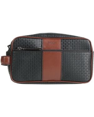 Serapian Beauty Case Leather - Black