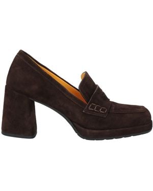 Mara Bini Dark Loafers Leather - Brown