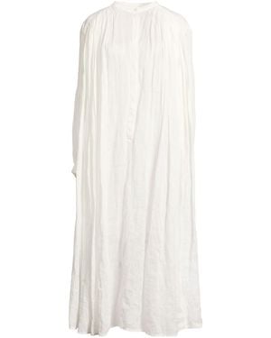 Rohe Maxi-Kleid - Weiß