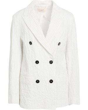 Montedoro Blazer Cotton, Elastane - White