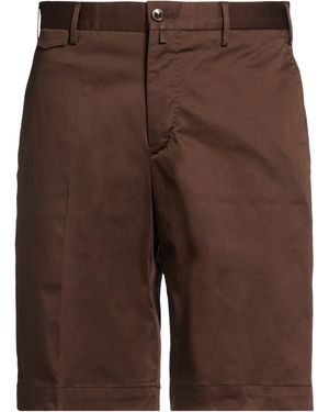 PT Torino Shorts & Bermuda Shorts Cotton, Elastane - Brown