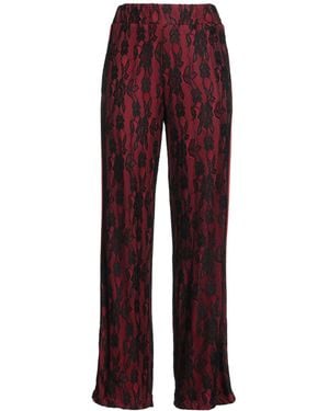 Gaelle Paris Pants Polyester, Elastane, Polyamide - Red