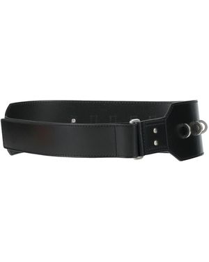 Rick Owens Belt Cow Leather, Brass, Cotton - Black