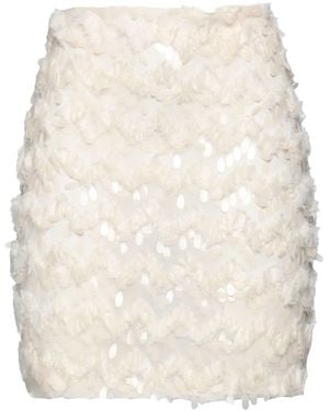 WEILI ZHENG Mini Skirt - Natural