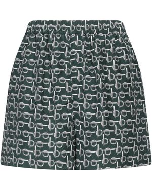Burberry Dark Shorts & Bermuda Shorts Silk - Green