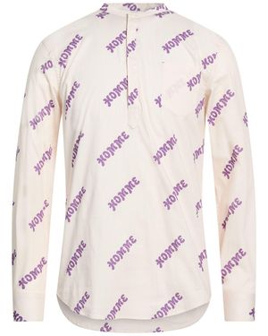 Daniele Alessandrini Cream Shirt Cotton, Elastane - Pink