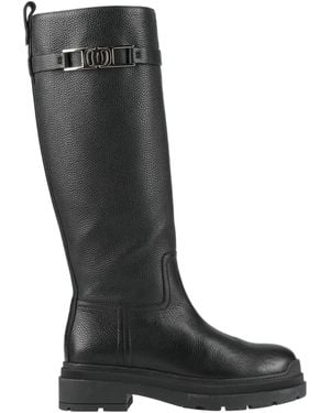 Ferragamo Boot Leather - Black