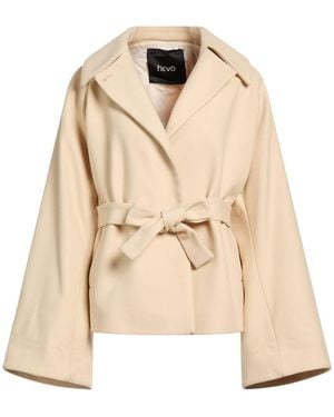 Hevò Coat Virgin Wool, Polyamide - Natural