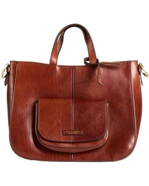 The Bridge Tan Handbag Leather - Red