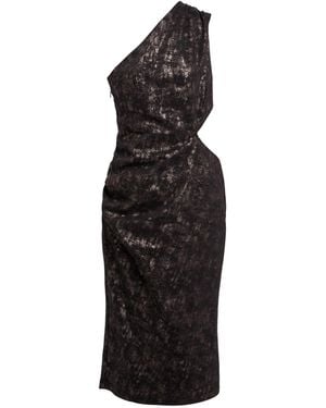 Motel Midi Dress Cotton, Elastane - Black