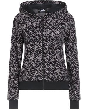 Karl Lagerfeld Cardigan Cotton, Elastane - Black