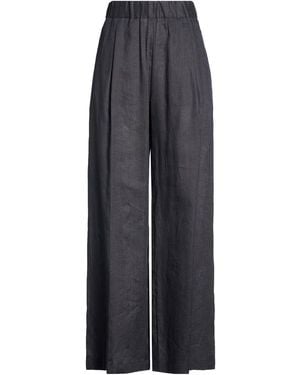 Semicouture Midnight Pants Linen - Blue