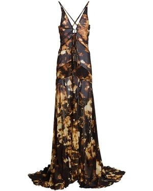 KNWLS Maxi Dress Silk, Elastane - Natural