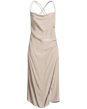 Iceberg Midi Dress Acetate, Viscose - Natural