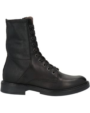 Mjus Ankle Boots Leather, Textile Fibers - Black