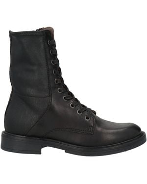 Mjus Ankle Boots Leather, Textile Fibers - Black