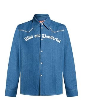 Stockholm Surfboard Club Denim Shirt Cotton - Blue