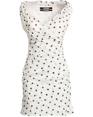 Jacquemus La Croisière Mini Dress Cotton - White